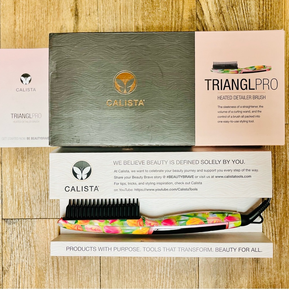 LIKE NEW! Calista: Trianglpro Floral Heated Detailer Brush